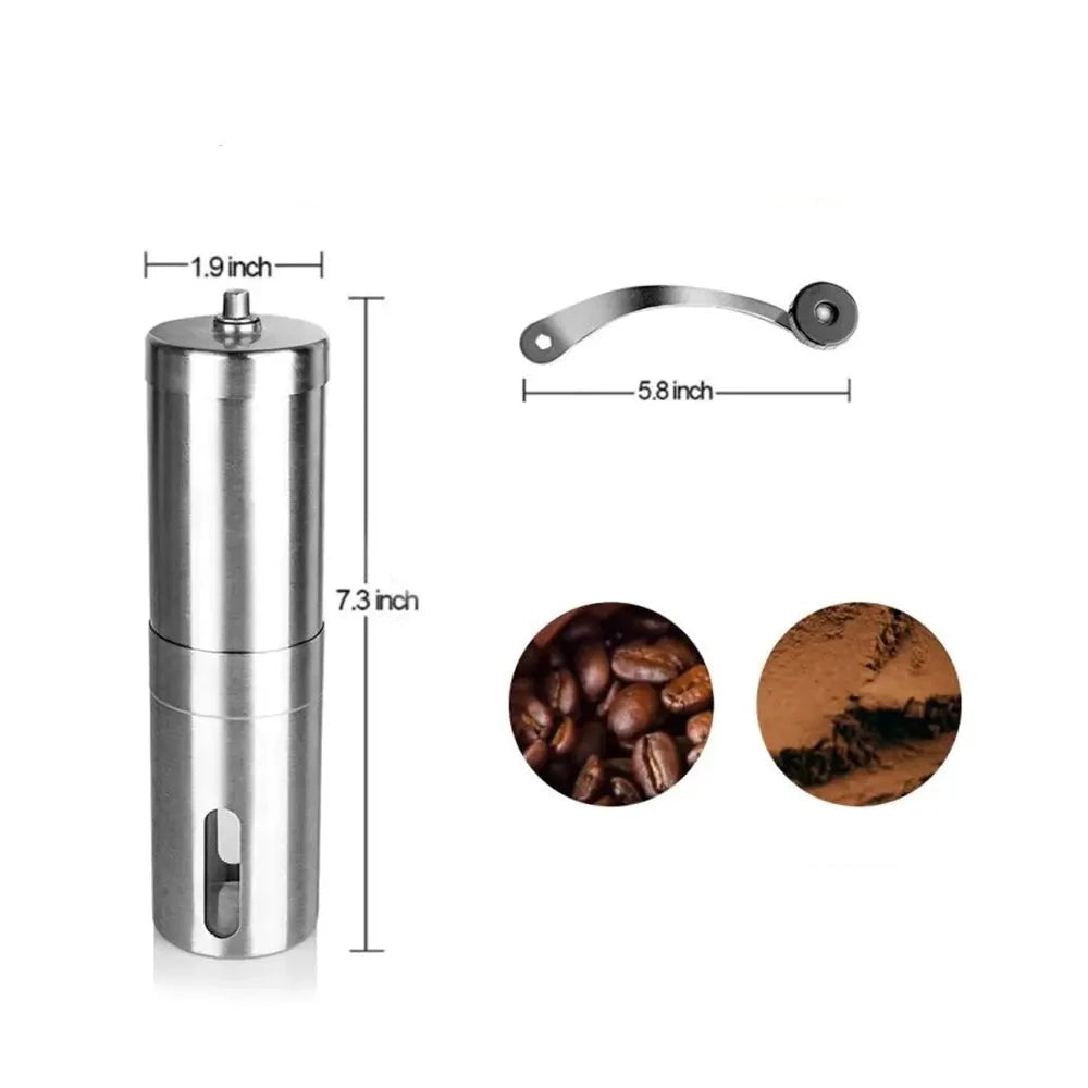 Manuell rostfri kaffekvarn