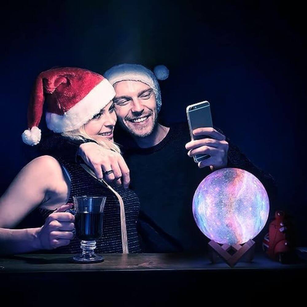 Multicolor 3D Månlampa