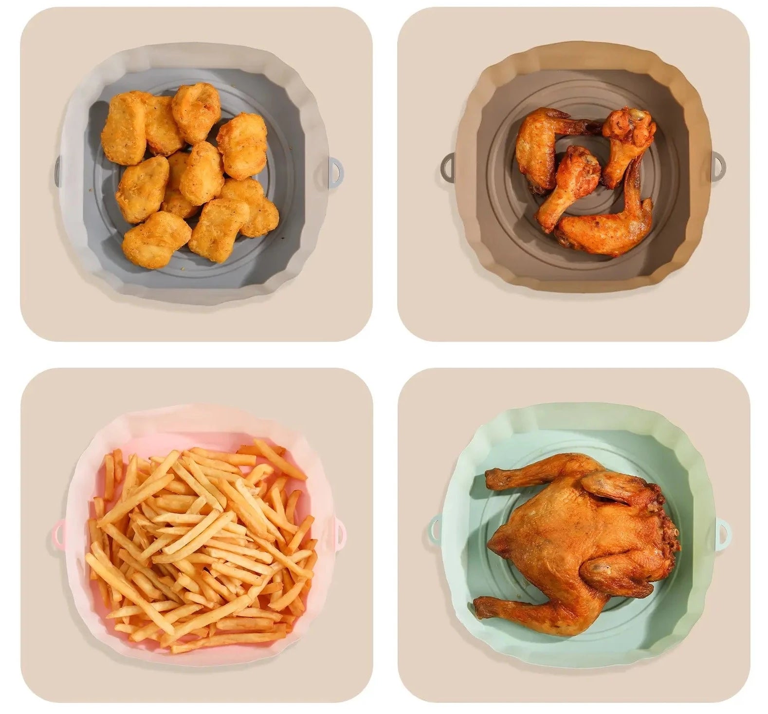 Återanvändbart silikonfoder för fritös