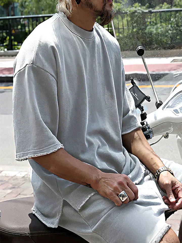 Kvinnors Överdimensionerat Set Trendig Klippning Mjuk Material-4