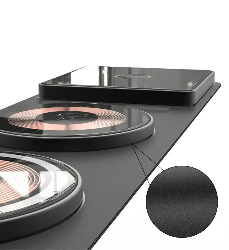 3-i-1 Hopfällbar Trådlös Laddningsstation