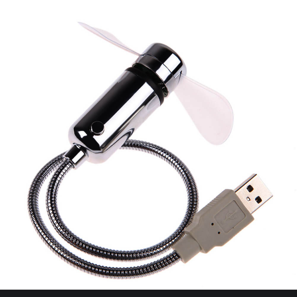 Flexibel Mini Fläkt LED Klocka