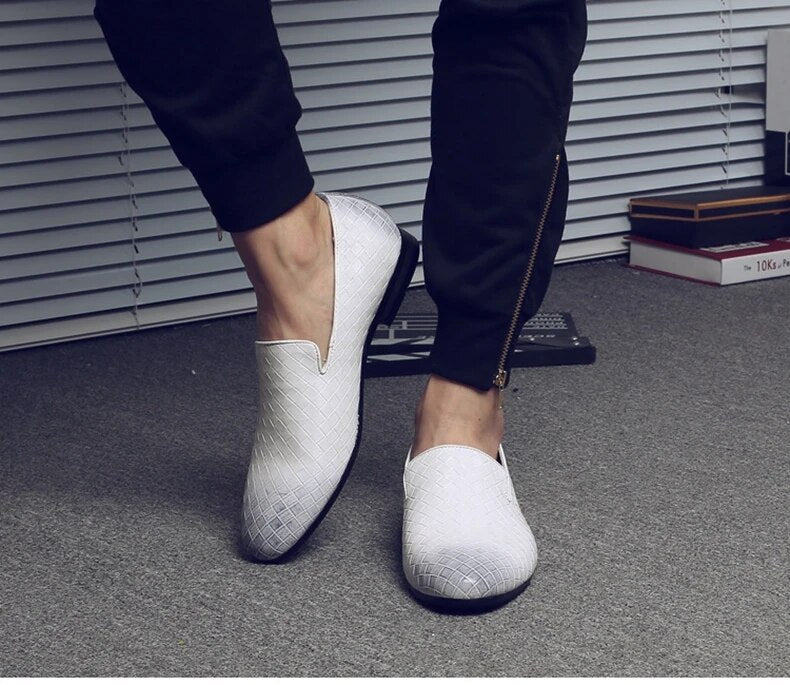 Formella vävda skor för män