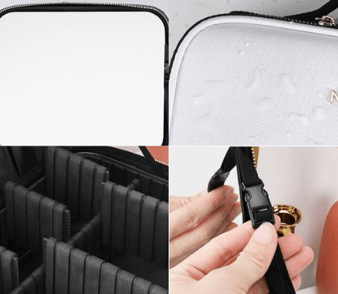 Bärbar LED Sminkväska