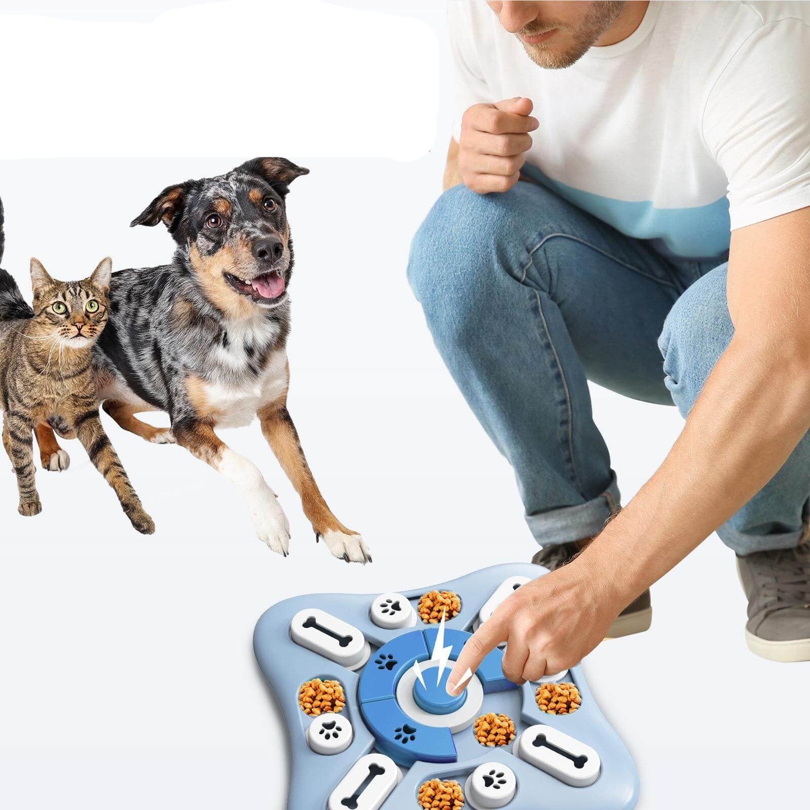 Interaktiv Pusselmatare För Husdjur