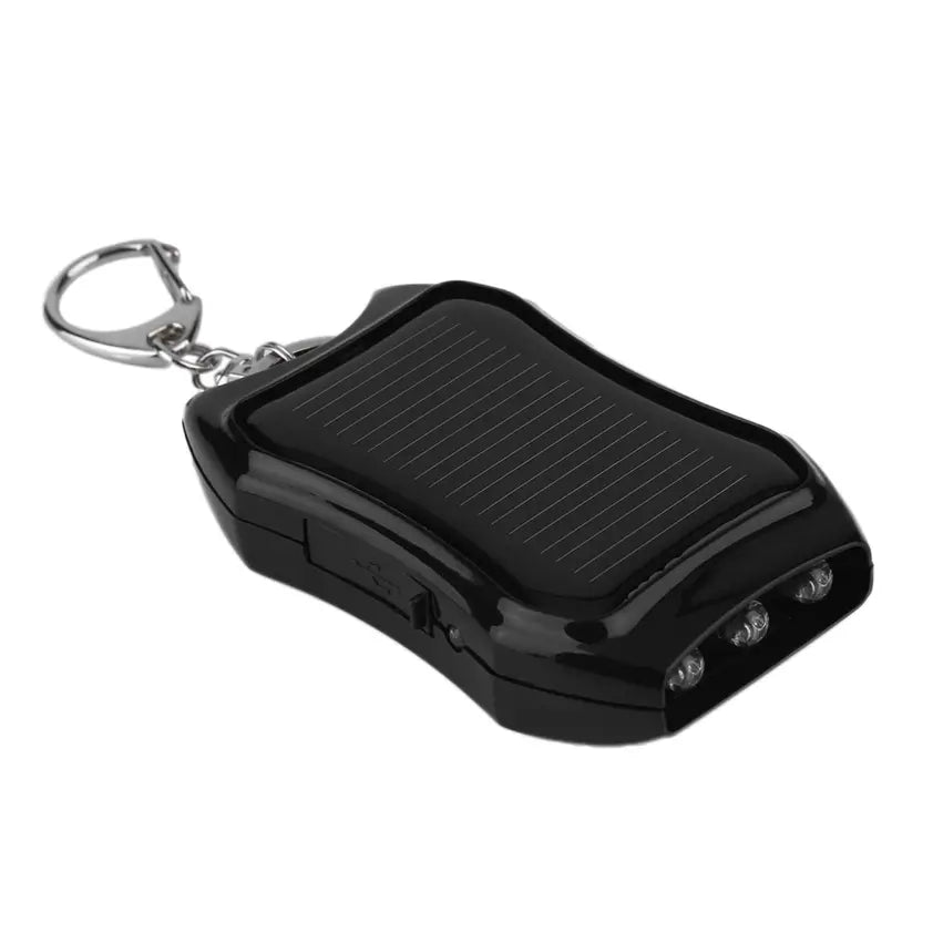 Solcellsficklampa Power Bank Nyckelring