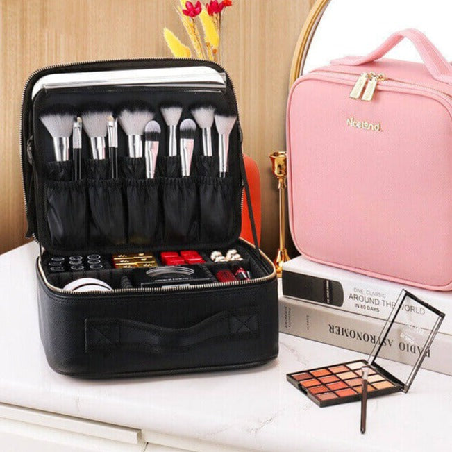 Bärbar LED Sminkväska