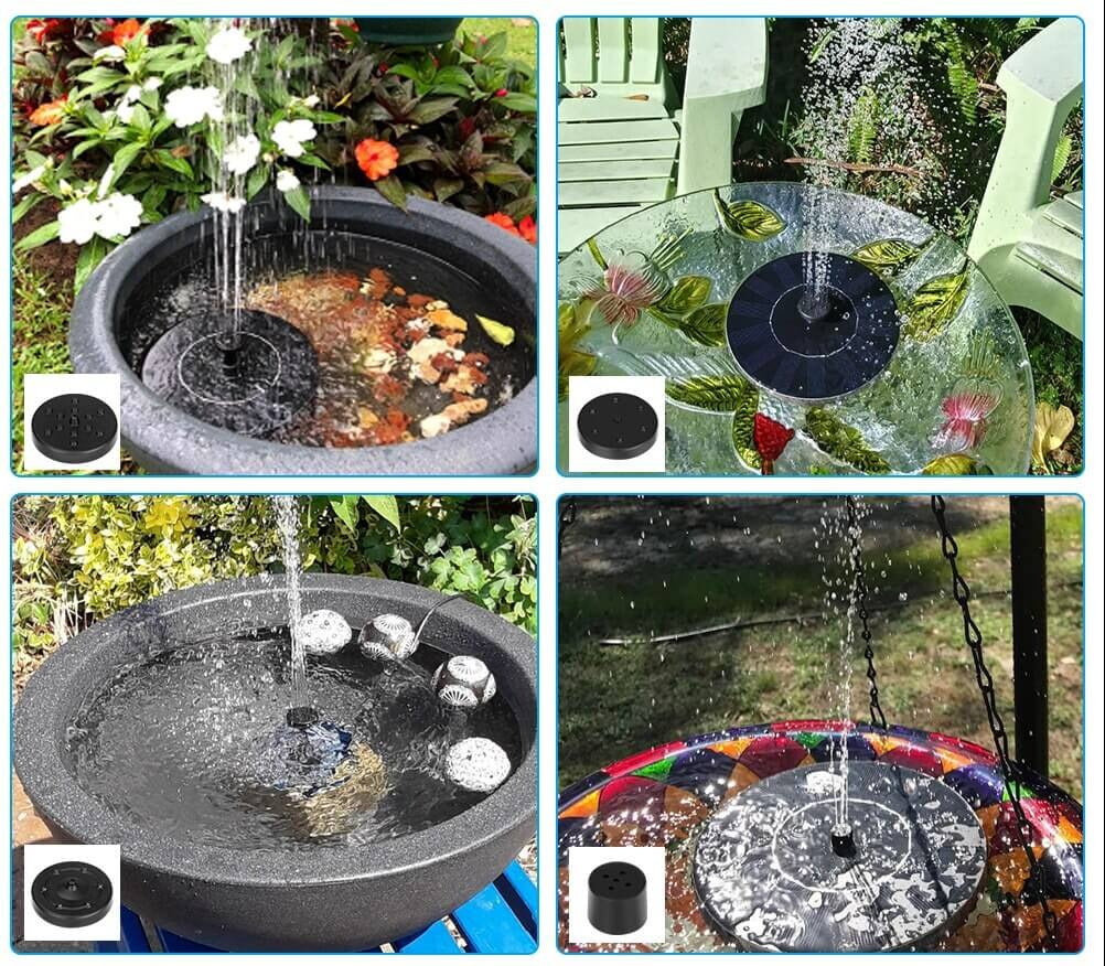 Mini Solar Splash Fountain
