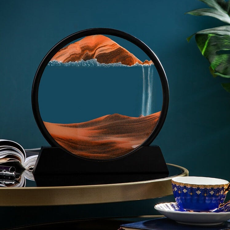 Dynamisk display för sandkonst