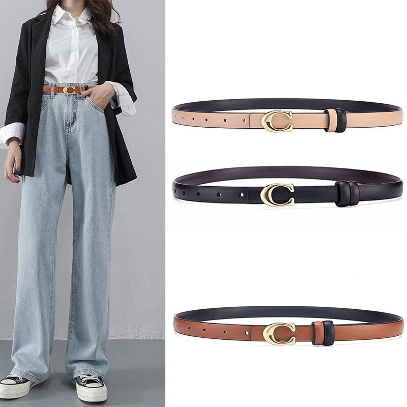 Damers Avtagbart C-Spänne Bälte