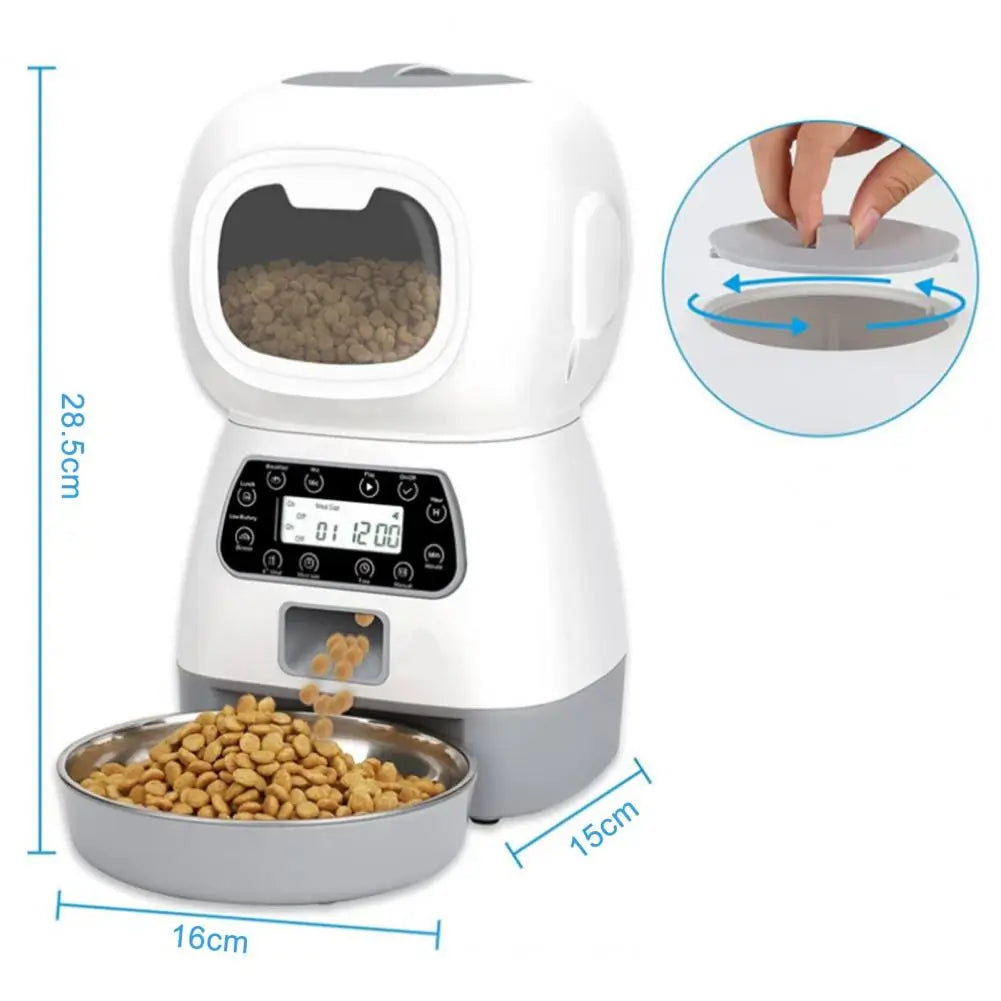 Röstinspelaning Automatisk Pet Feeder