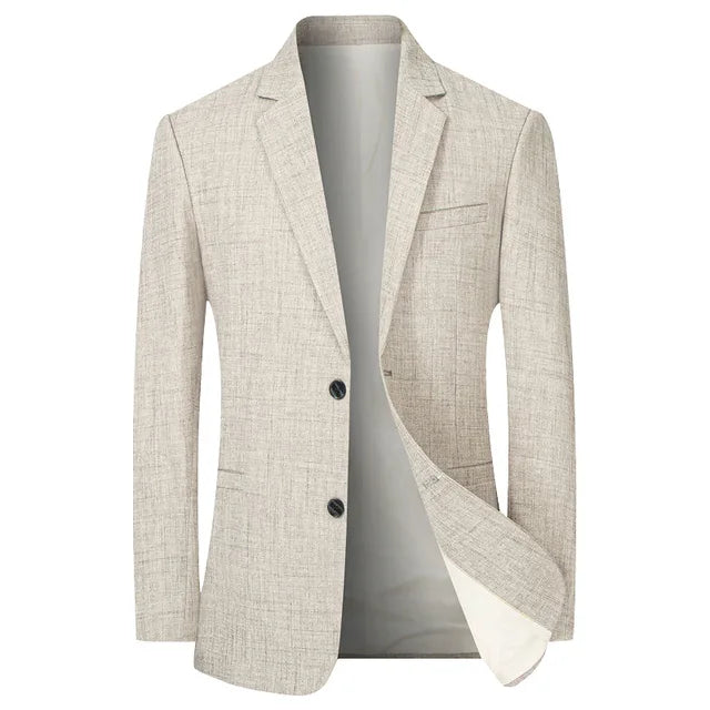 Herrblazer Smal Passform Polyester Vintage Stil 2
