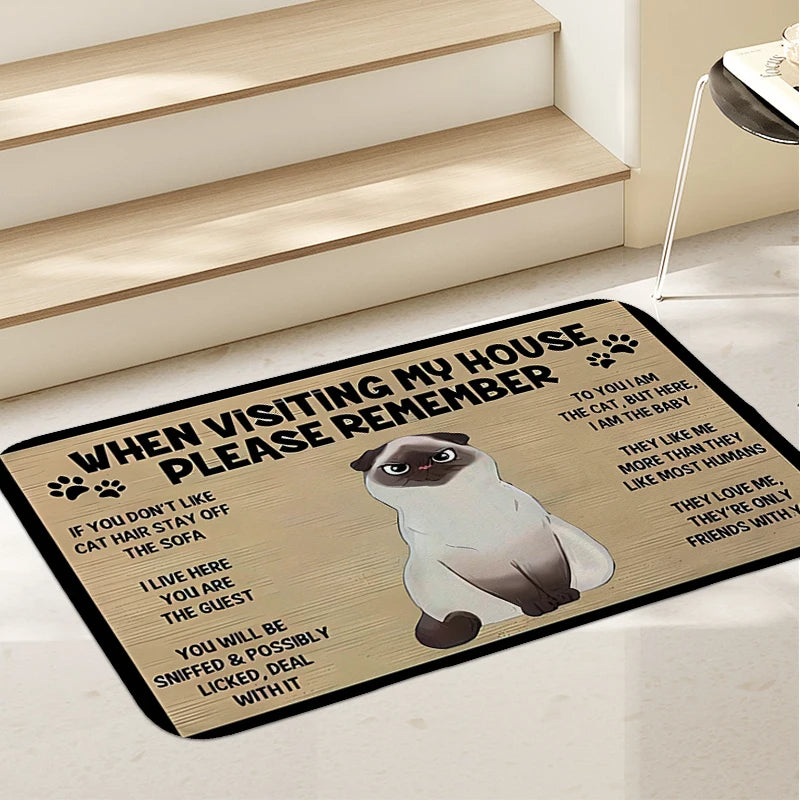 Katt Välkomstmatta - För alla kattälskare