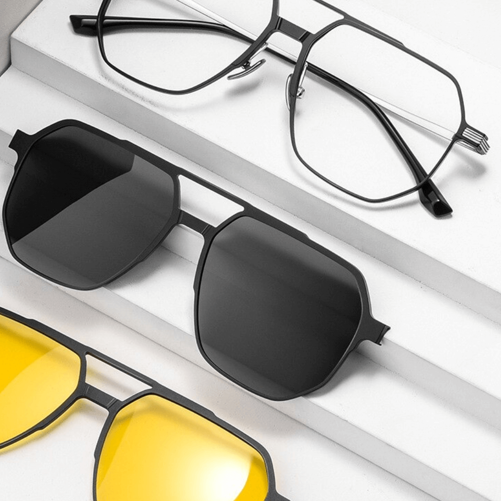 3-i-1 Magnetiska Polariserade Solglasögon