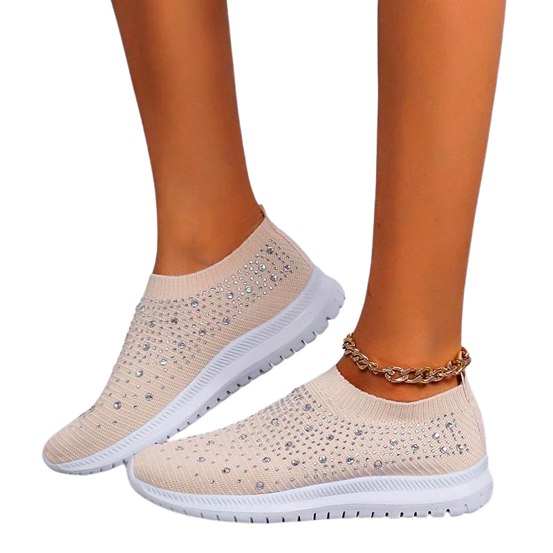 Andningsaktiva sneakers i mesh för kvinnor