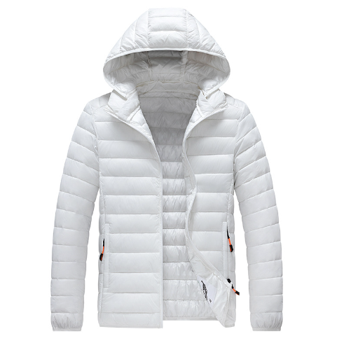 Lätt huva pufferjacka för kvinnor