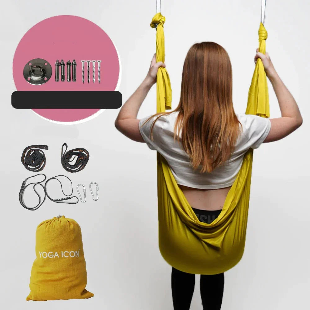 Variant image for Unisex Yoga Hammock Justerbar Polyester för Avkoppling och Träning-5