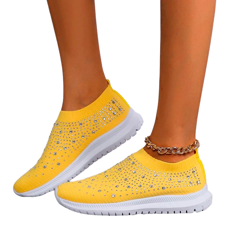 Andningsaktiva sneakers i mesh för kvinnor