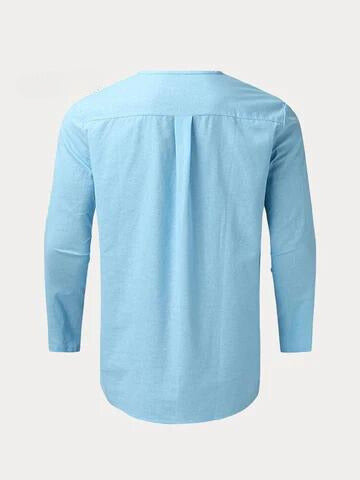 Herrbyxor och Skjorta Set Bekväm Stil 3