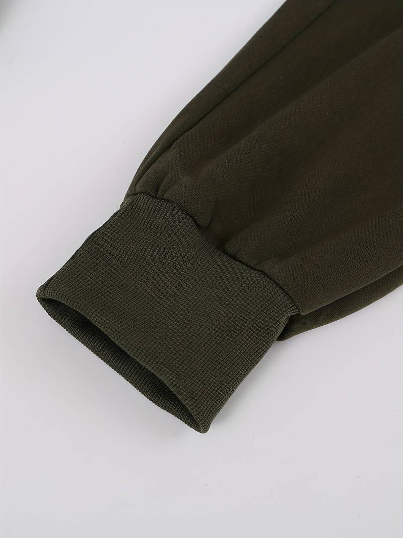 Herrbyxor Löst Sittande Casual med Sladddragning 100% Bomull-6