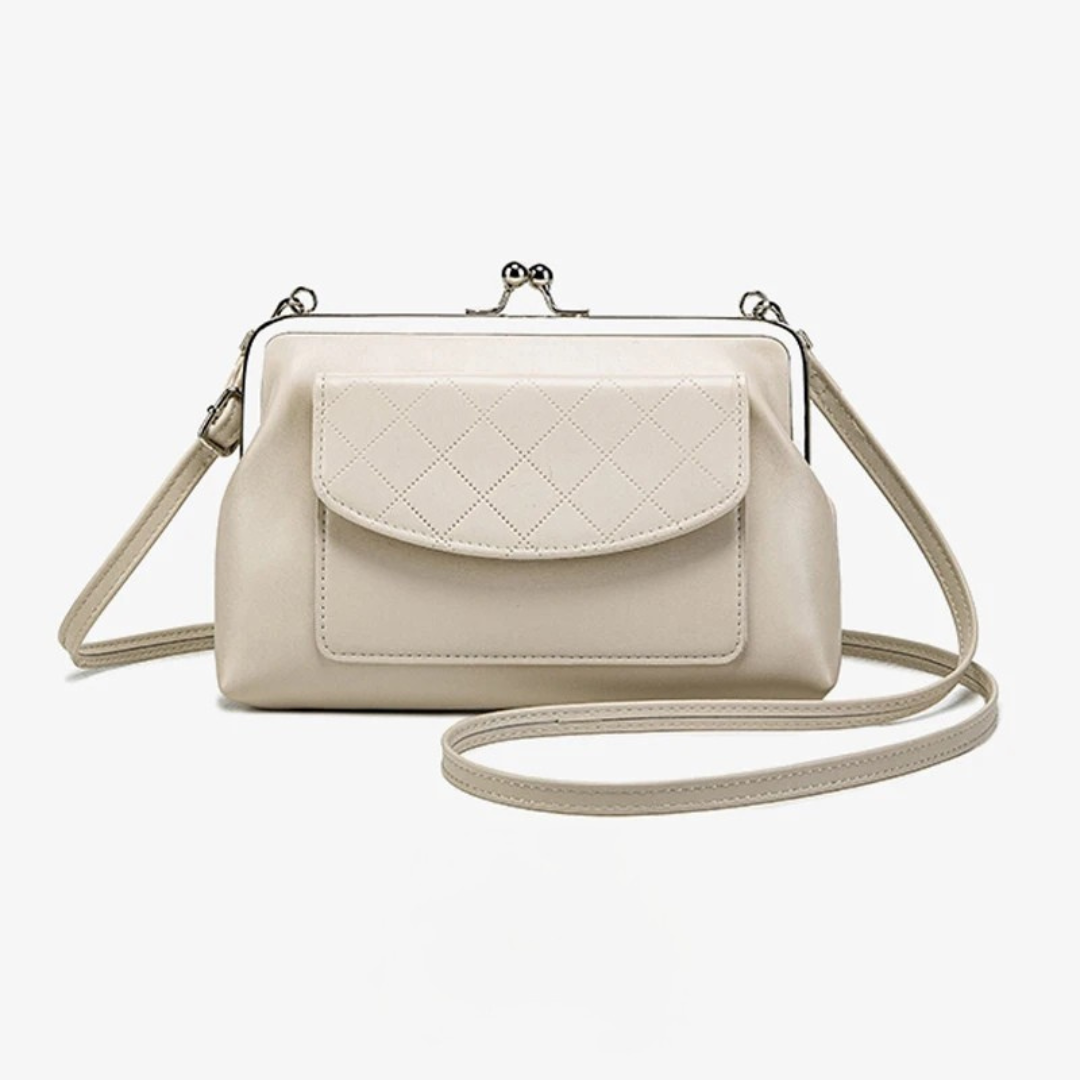 Damväska med Läppformad Stängning i Konstläder, Rymlig och Elegant 3