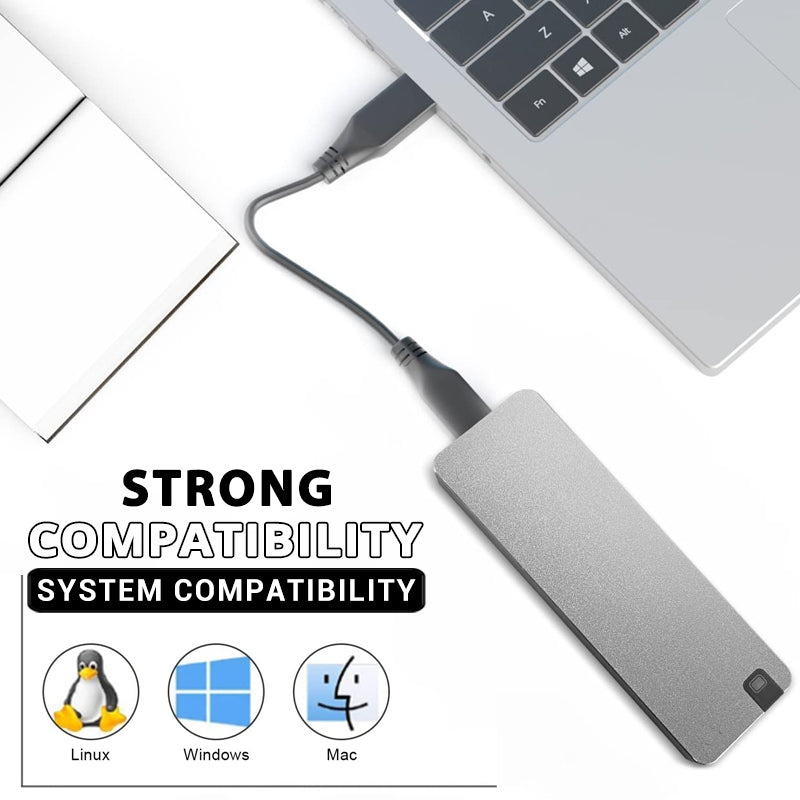 Bärbar SSD Hårddisk Kompakt USB 3.2 Snabb Lagring-2