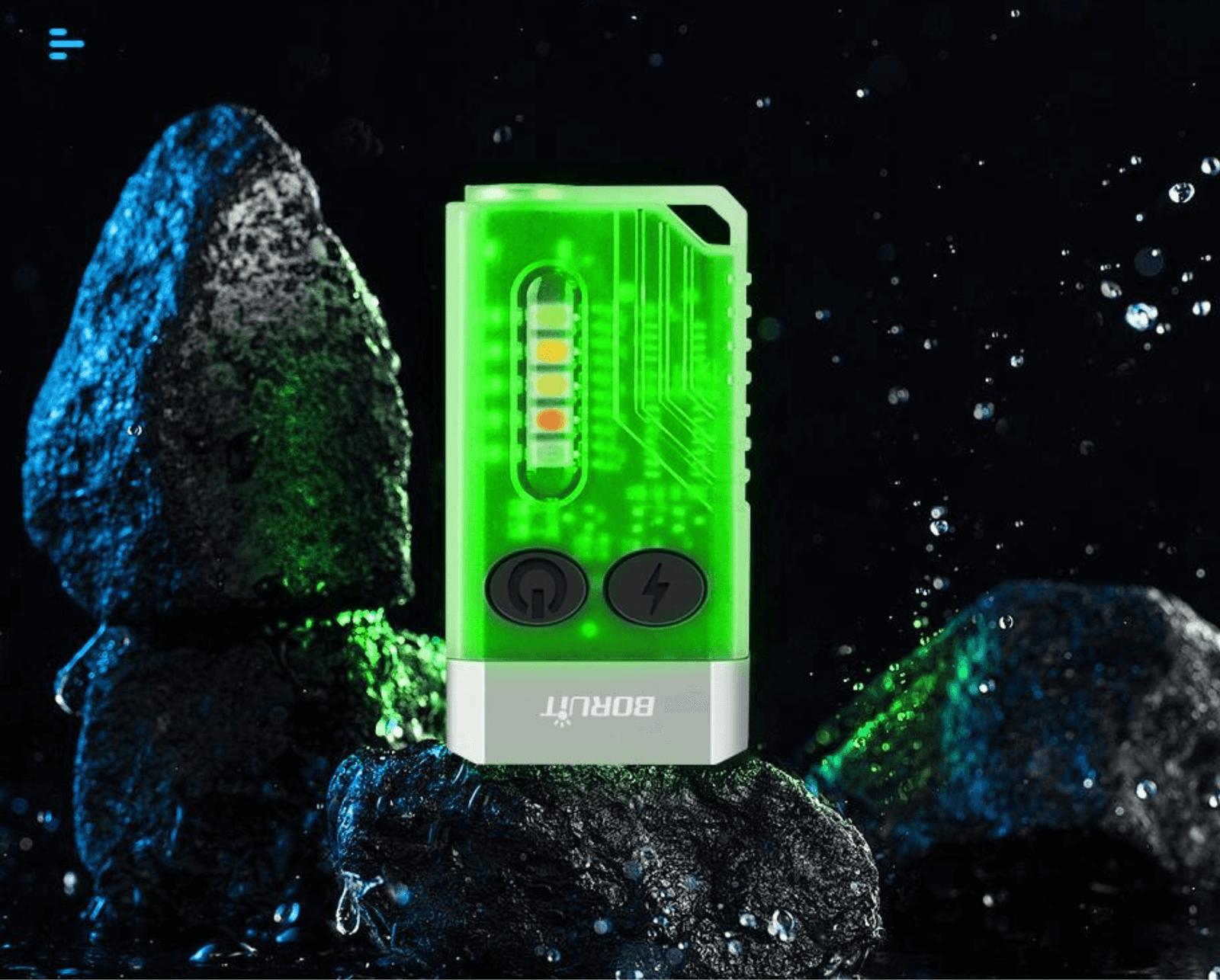 Uppladdningsbar Nyckelring Ficklampa