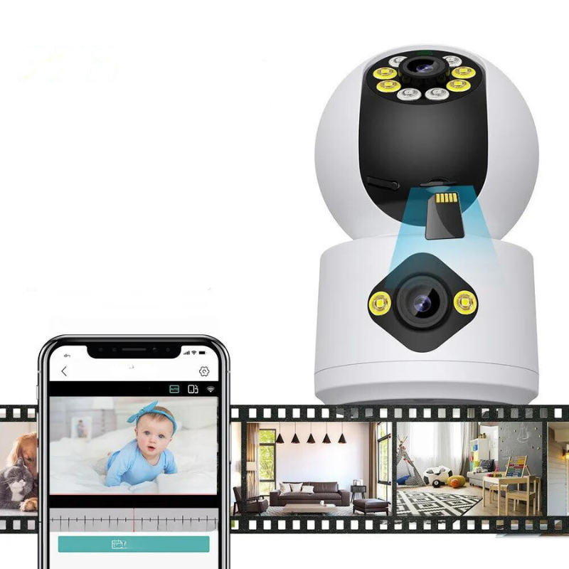 Smart 4MP-kamera med dubbla linser