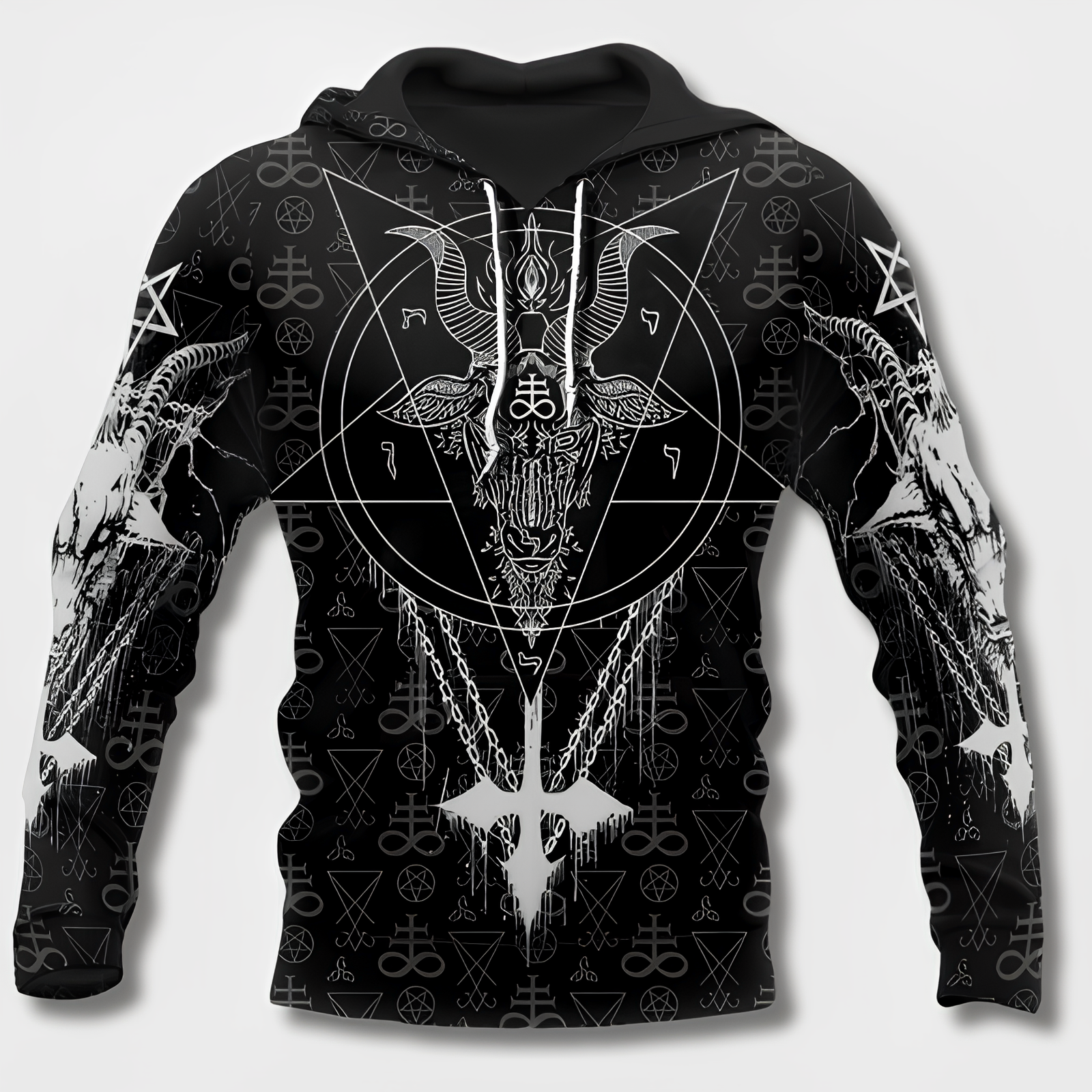 Variant image for Herr Hoodie Viking Stil Mjuk Bomull-49