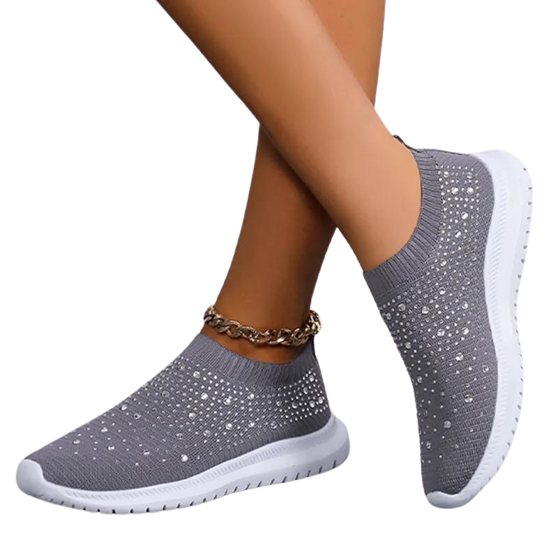 Andningsaktiva sneakers i mesh för kvinnor