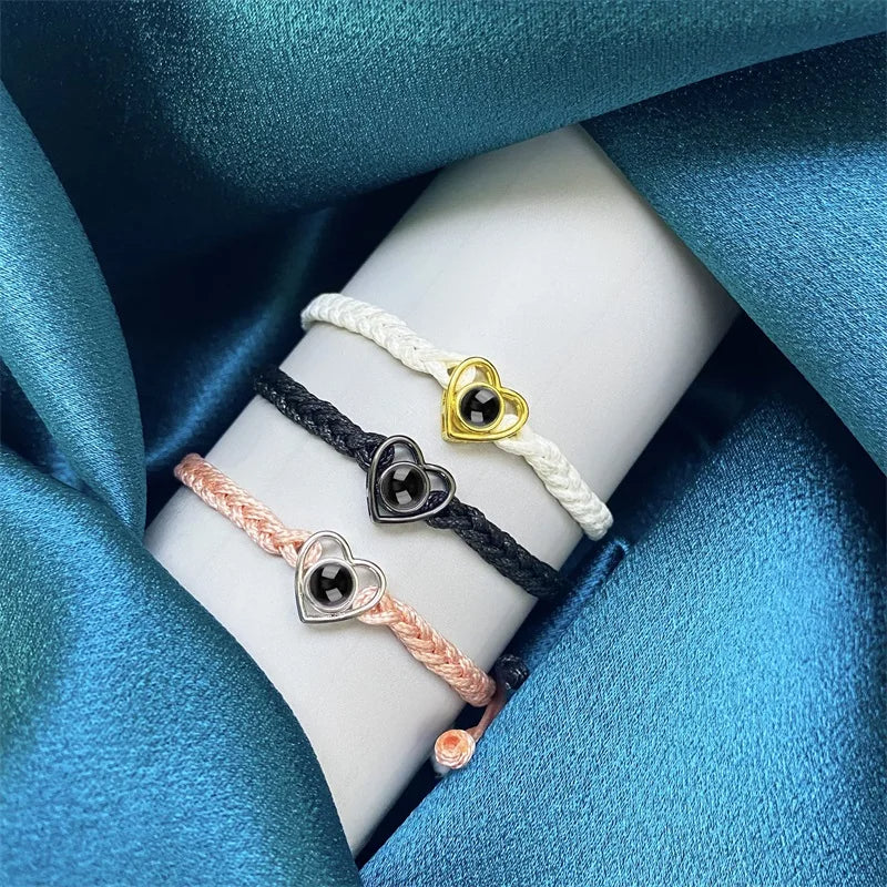 Fotoprojektion Hjärta Armband - De bästa minnena i ditt armband