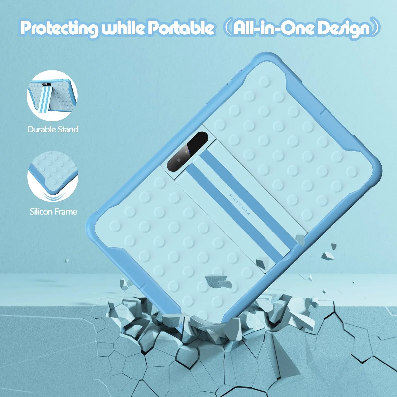 Barns 10-tums Surfplatta Android 13 med Quad Core Processor och 64GB Lagring 1