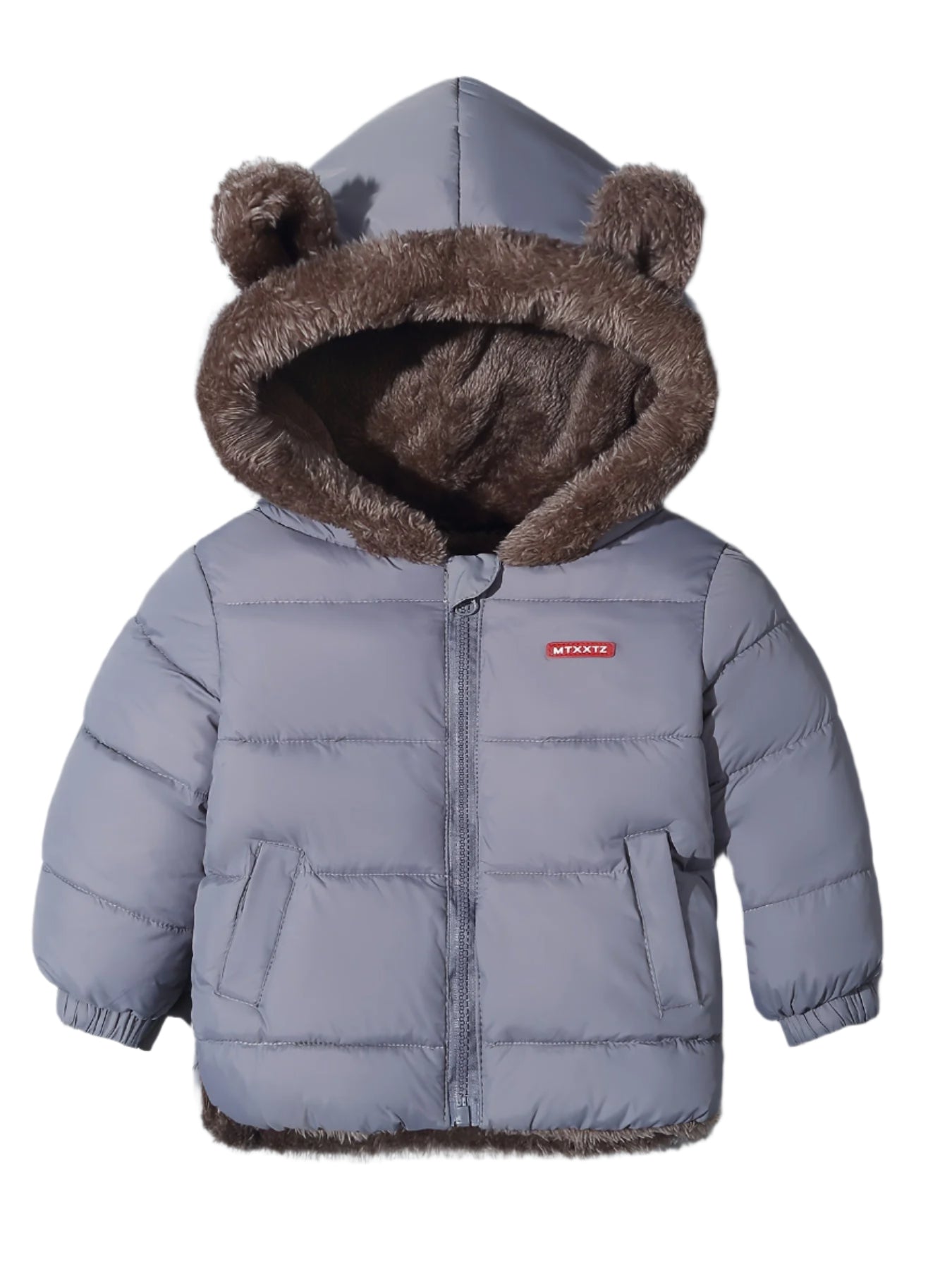 Barns Vinterjacka Med Björnöron Lekfull Design För Kalla Dagar 4
