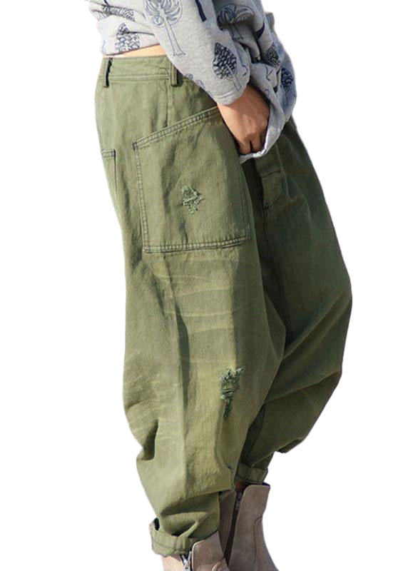 Dam Harembyxor med Fickor – Avslappnad Stil och Trendig Design 0