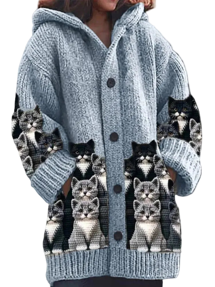 Dam Kattkofta Med Charmigt Motiv 0