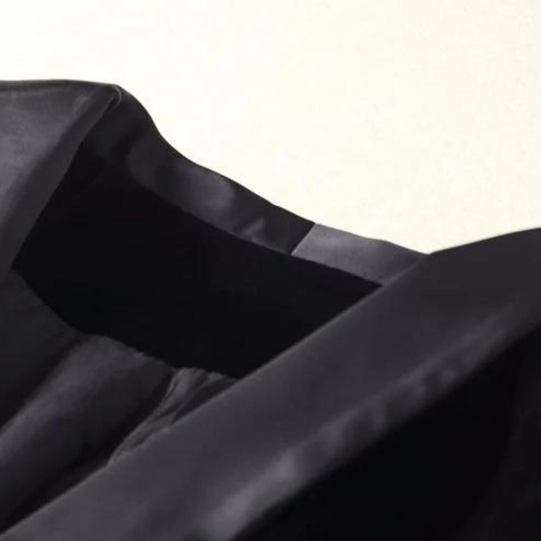 Dam Kavaj med Satin Detaljer 4