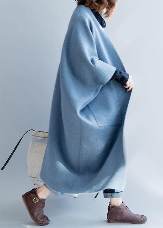 Dam Lång Kappa med Batwing Ärmar 2