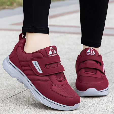 Dam Loafers Klittenband Syntetisk Material Modern Design 9