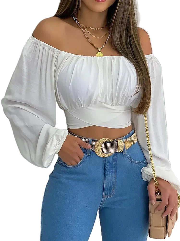 Dam Off Shoulder Blus Chic 0