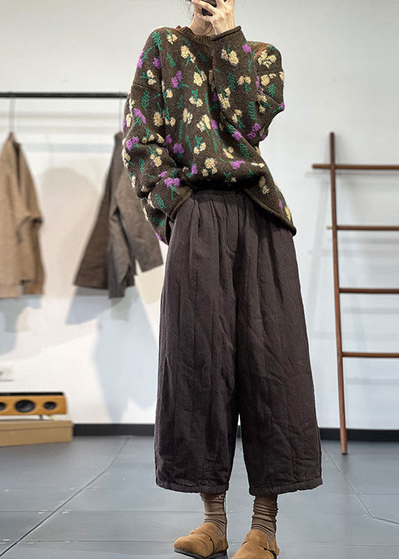 Dam Oversized Tröja med O-Hals 2