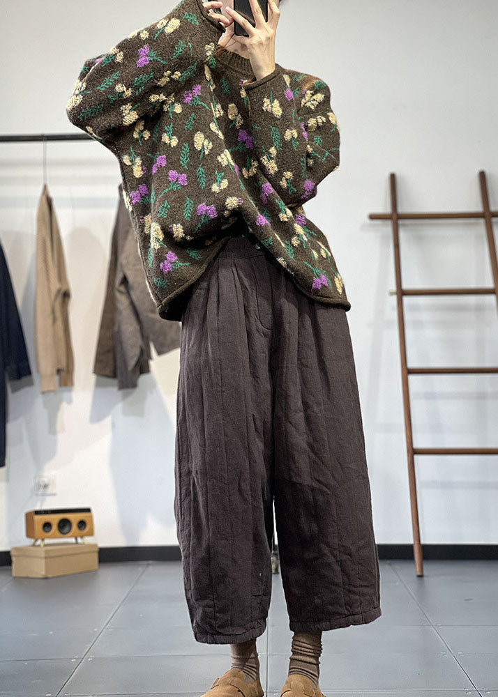 Dam Oversized Tröja med O-Hals 3