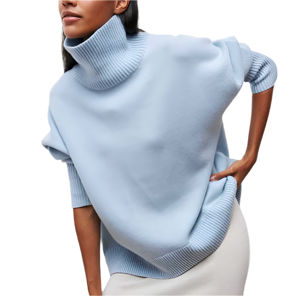 Dam Rollkragenpullover Casual Material 0