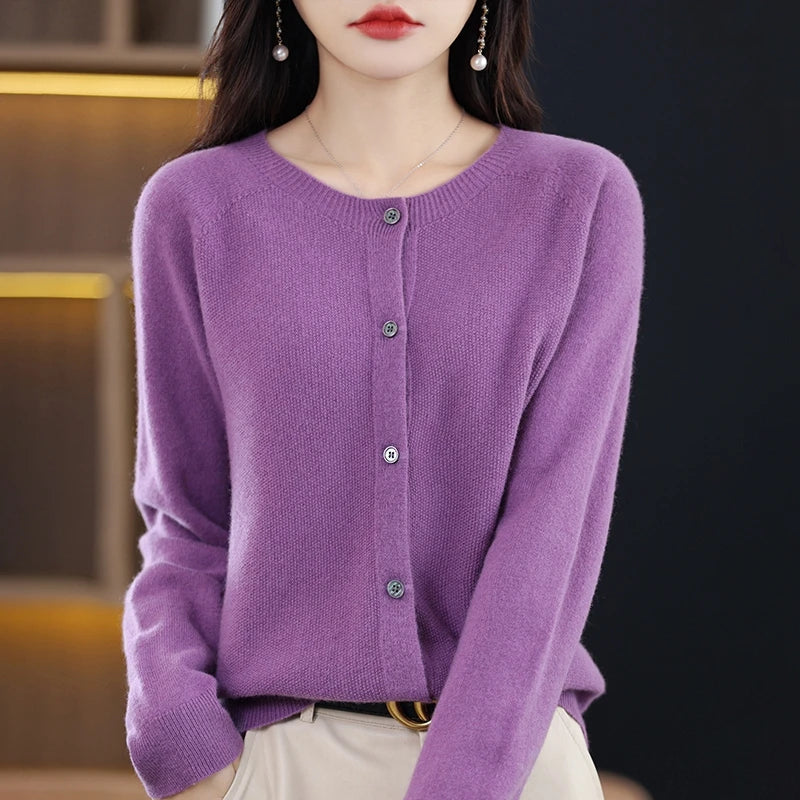 Dam Ronde Hals Varm Ullväst 10