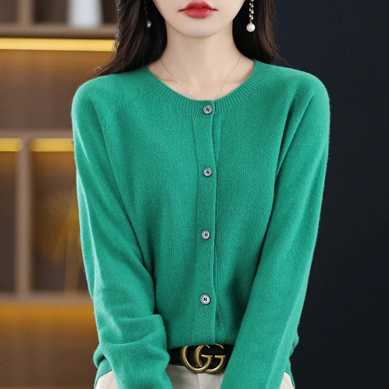 Dam Ronde Hals Varm Ullväst 11