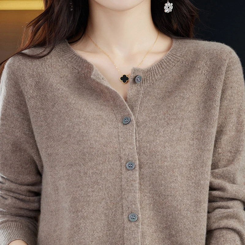 Dam Ronde Hals Varm Ullväst 13