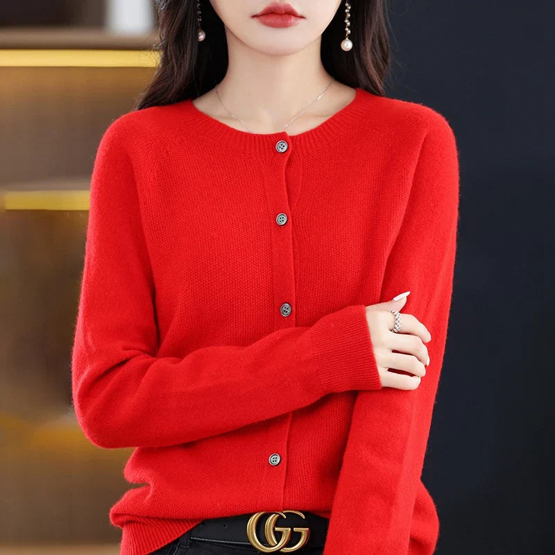 Dam Ronde Hals Varm Ullväst 17