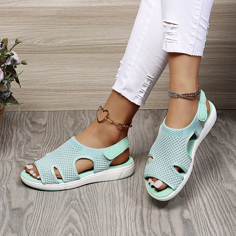 Dam Sandaler med Kardborreband 9
