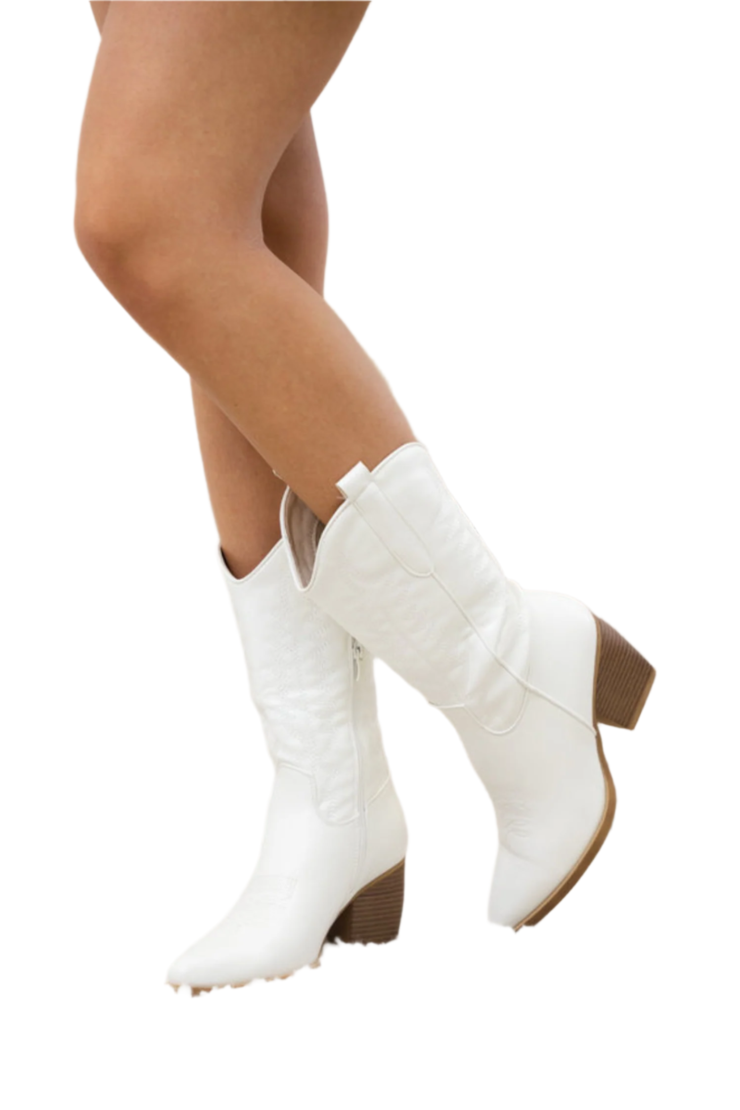 Dam Stövlar Trendiga Högskaft Läder 0