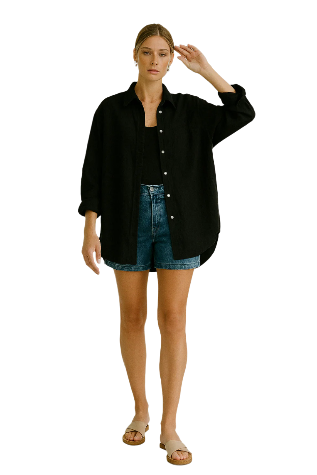 Dam T-shirt Alziend Öga Casual Stil Mjuk Material 0