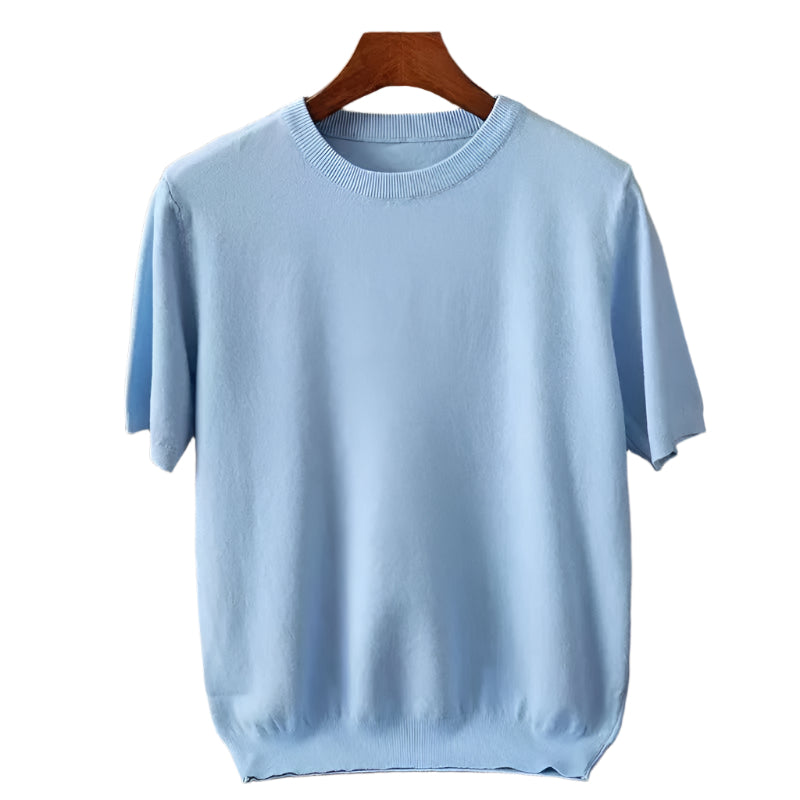 Dam T-shirt Enkel Design 100% Cashmere 0
